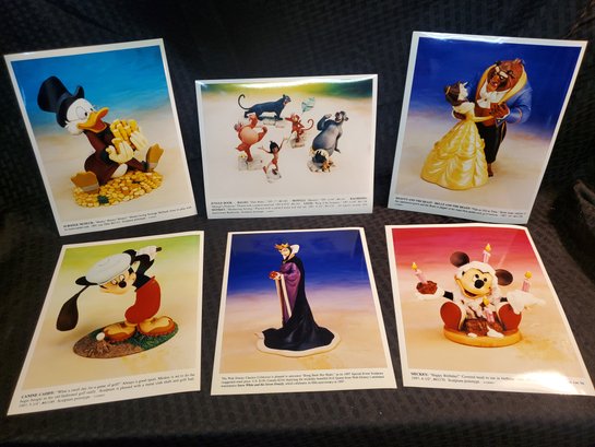 12 Original Disney 8 X 10 Color Photos For 1997 Disney Sculptures