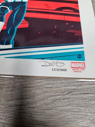 BAM BOX SIGNED DAVE PERILLO 8X10 PUNISHER PUNISHING MARVEL ART PRINT 1496/3000* BM3 - Photo 3