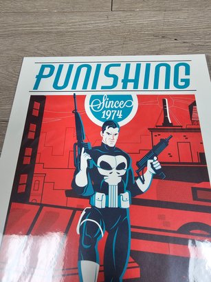 BAM BOX SIGNED DAVE PERILLO 8X10 PUNISHER PUNISHING MARVEL ART PRINT 1496/3000* BM3 - Photo 4