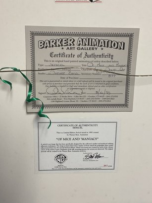 Barker Animation Limited Edition SeriCel - Of Mice And Maniacs - Photo 1