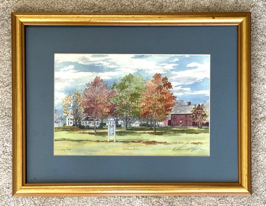 Diana Tyler Signed And Numbered Print Of Columbia, CT
