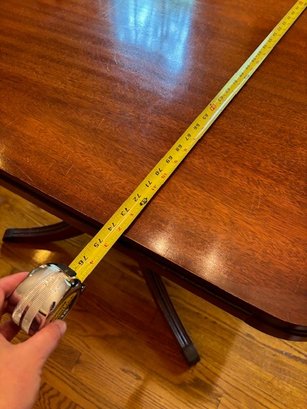 Double Pedestal Table With One Leaf (included In Measurement) - Photo 12