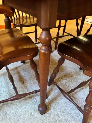 Pennsylvania House Dining Table And Six Chairs - No Additional Leaves Have Been Located - Photo 5