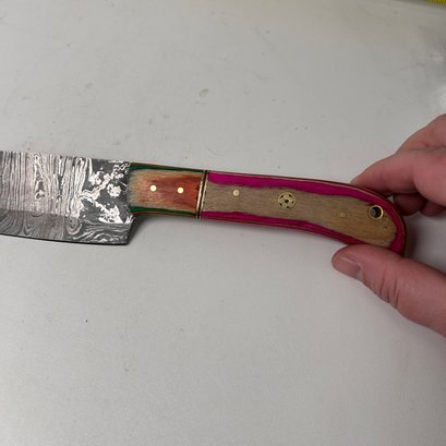 Handmade Damascus Steel Blade Knife - Photo 4