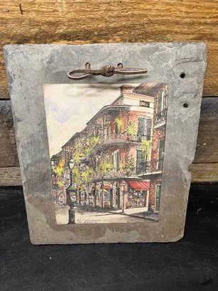 Historic St. Peter Street New Orleans Roof Plate (K3)