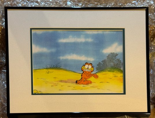 Jim Davis "garfield" Cartoon Cell Framed - Photo 2