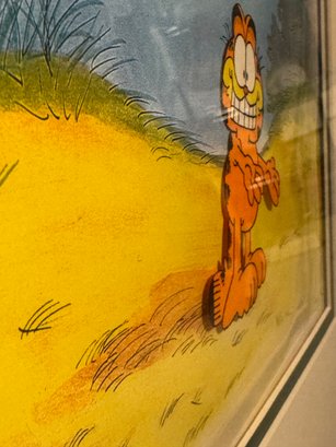 Jim Davis "garfield" Cartoon Cell Framed - Photo 4