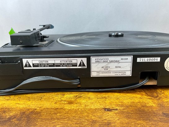 Kenwood Direct Drive Automatic Return Turntable KD-55R (Missing Plastic Lid) - Photo 13