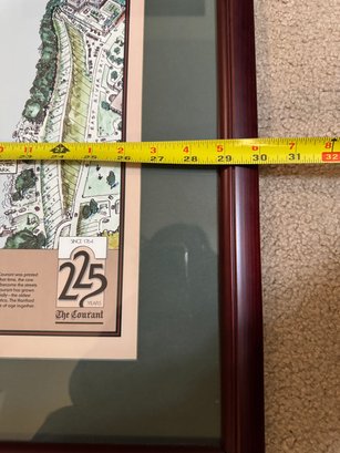 Matted And Framed Poster Of Hartford, CT Signed By Artist Phil Lohman - Photo 1