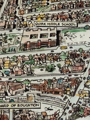 Matted And Framed Poster Of Hartford, CT Signed By Artist Phil Lohman - Photo 8