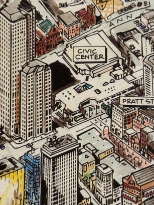 Matted And Framed Poster Of Hartford, CT Signed By Artist Phil Lohman - Photo 9