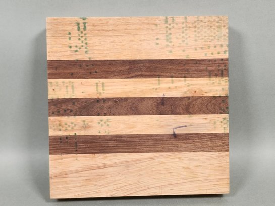 Striped Wooden Cutting Board With Alaska Chopper - Photo 4