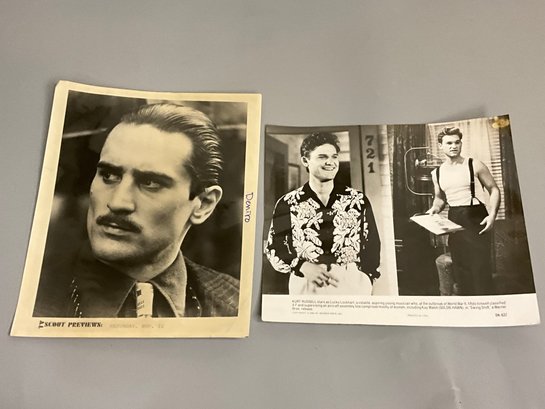 Vintage Photo Prints Of Robert Deniro And Kurt Russell