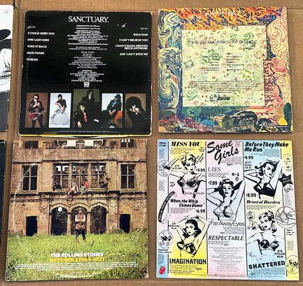 Vintage Rock Vinyl LP Record Lot - 8 Albums - Rolling Stones, Springsteen, Jethro Tull, Petty, Geils