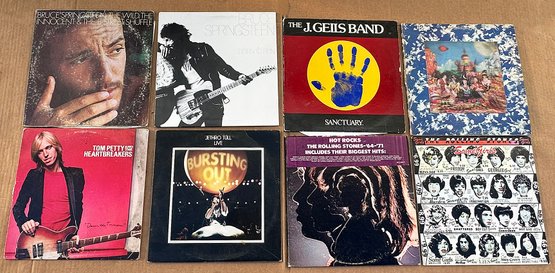 Vintage Rock Vinyl LP Record Lot - 8 Albums - Rolling Stones, Springsteen, Jethro Tull, Petty, Geils - Photo 2