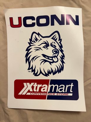 Vintage Xtra Mart Convenience Store UCONN Huskies Poster - Photo 2